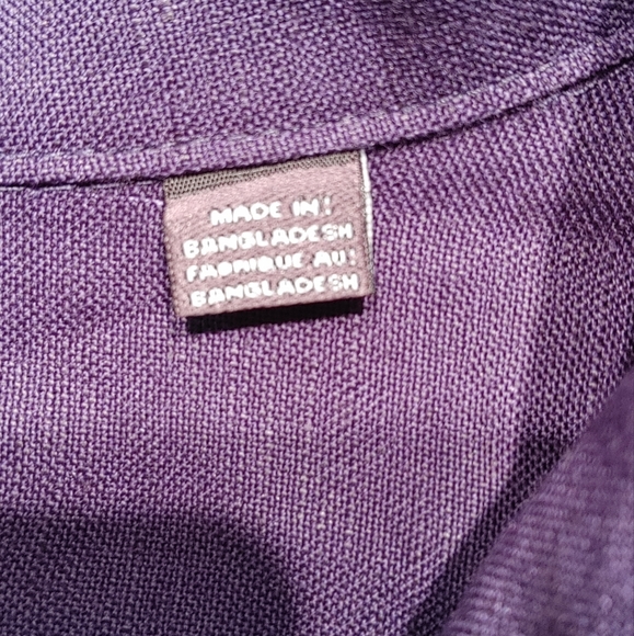 Oak Hill linen blend button shirt size 2XL - Picture 7 of 7